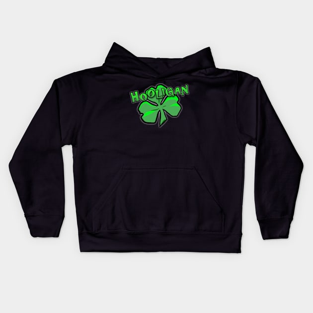 Hooligan & Shamrock Kids Hoodie by Tip-Tops